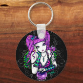 Emily Crystal Ball Rainbow Fairy Sleutelhanger (Voorkant)