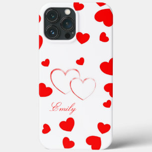 Emily - Cute Hearts - mooie leuke iPhone cover