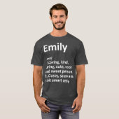 EMILY Definition Personal Name Funny Gift T-shirt (Voorkant volledig)