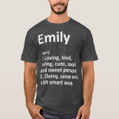 EMILY Definition Personal Name Funny Gift T-shirt (Voorkant)
