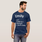 EMILY Definition Personalized Name Funny Gift T-shirt (Voorkant volledig)
