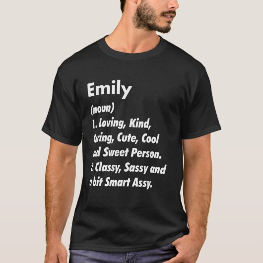 Emily Definition Specialized Funny Birthday Idea T-shirt (Voorkant)