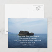 Emily Dickenson Inspirerend QUOTE voor genezing Briefkaart (Voorkant / Achterkant)