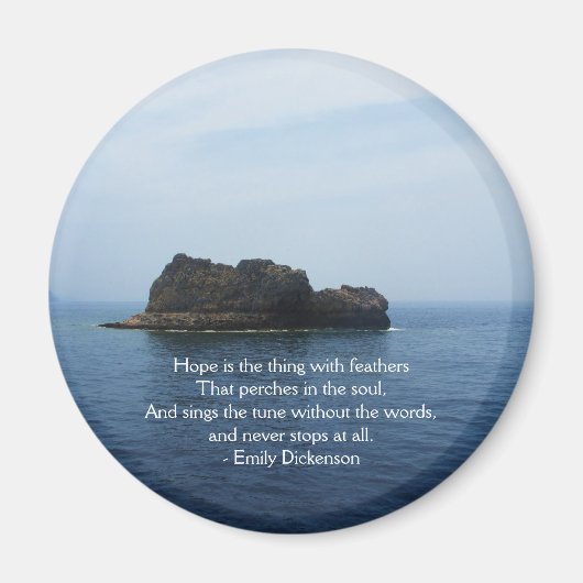 Emily Dickenson Inspirerend QUOTE voor genezing Magneet (Voorkant)