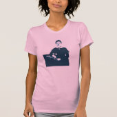 Emily Dickinson Blue Photo Shirt (Voorkant)