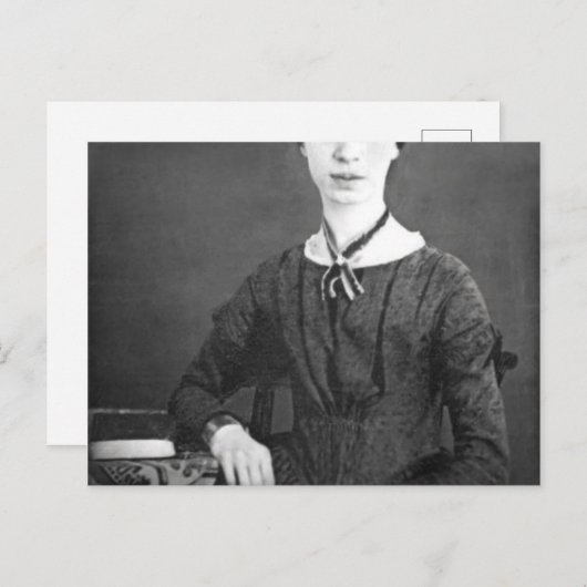 Emily Dickinson Briefkaart (Voorkant / Achterkant)