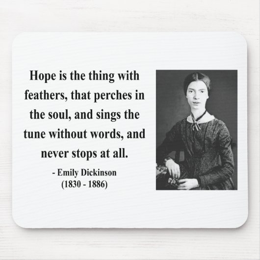 Emily Dickinson Citaat 1b Muismat (Voorkant)