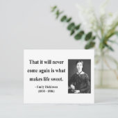 Emily Dickinson-citaat 5b Briefkaart (Staand voorkant)