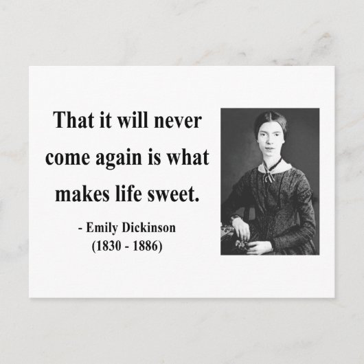 Emily Dickinson-citaat 5b Briefkaart (Voorkant)