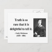 Emily Dickinson citaat 7b Briefkaart (Voorkant / Achterkant)