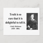 Emily Dickinson citaat 7b Briefkaart (Voorkant)