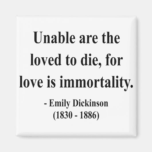 Emily Dickinson citaat 8a Magneet (Voorkant)