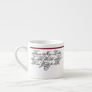 Emily Dickinson Citaat - Brief Espresso Kop