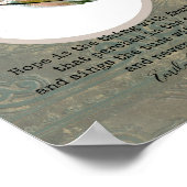 Emily Dickinson citeert hoop met veer kunst Poster (Hoek)