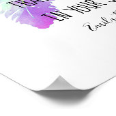 Emily Dickinson citeert hoop met veer kunst Poster (Hoek)