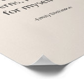 Emily Dickinson citeert minimalistische literaire  Poster (Hoek)