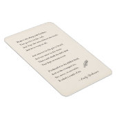 Emily Dickinson Gedichtmagneet, hoop, veren Magneet (Rechterzijde)