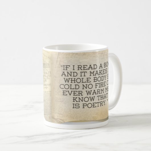 Emily Dickinson Historische Mok (Voorkant rechts)