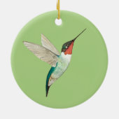 Emily Dickinson "Hope" Hummingbird Keramisch Ornament (Achterkant)