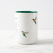 Emily Dickinson Hummingbird Tweekleurige Koffiemok (Center)