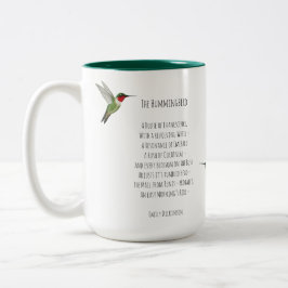 Emily Dickinson Hummingbird Tweekleurige Koffiemok