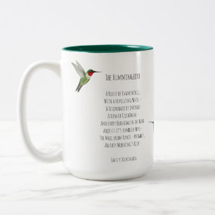 Emily Dickinson Hummingbird Tweekleurige Koffiemok