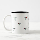Emily Dickinson Hummingbird Tweekleurige Koffiemok (Links)