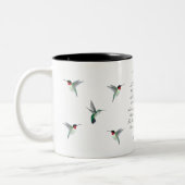 Emily Dickinson Hummingbird Two-Tone Coffee Mok (Links)