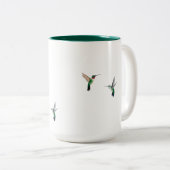 Emily Dickinson Hummingbird Two-Tone Coffee Mok (Voorkant rechts)