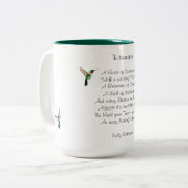 Emily Dickinson Hummingbird Two-Tone Coffee Mok (Voorkant links)