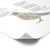 Emily Dickinson "In de tuin" gedicht Poster (Hoek)