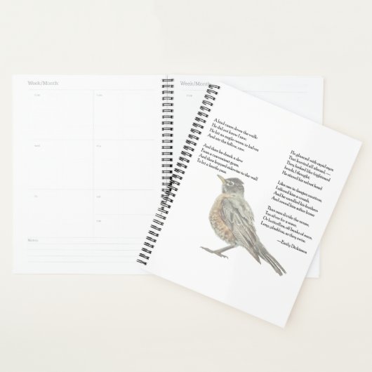 Emily Dickinson in het tuingedicht Planner (Display)