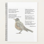 Emily Dickinson in het tuingedicht Planner (Voorkant)