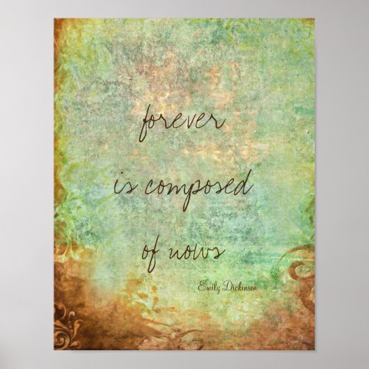 Emily Dickinson inspirerend citaat poster voor alt (Voorkant)