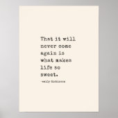 Emily Dickinson Literaire Auteur Citaat Schrijfmac Poster (Voorkant)