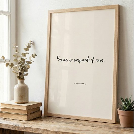 Emily Dickinson Literaire Auteur Citaat Script Poster