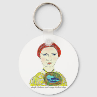 Emily Dickinson met een Vele Veathered Ding Sleutelhanger