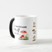 Emily Dickinson "Mushroom is de Elf van Planten" Magische Mok (Voorkant links)
