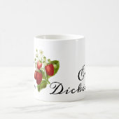 Emily Dickinson "Over de hek" Strawberry Poem Koffiemok (Center)