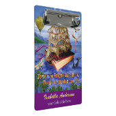 Emily Dickinson Poem Frigate Book Ship Custom Name Mini Klembord (Schuin)