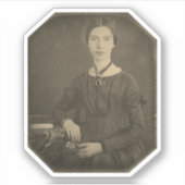 Emily Dickinson portret Sticker (Voorkant)