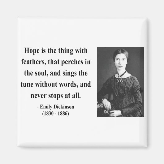 Emily Dickinson Quote 1b Magneet (Voorkant)