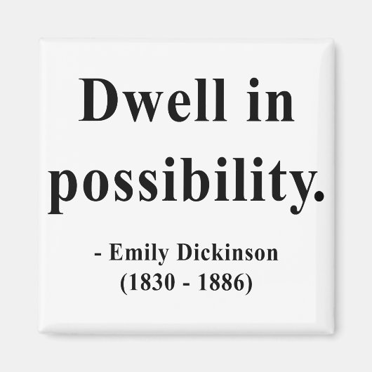 Emily Dickinson Quote 2a Magneet (Voorkant)