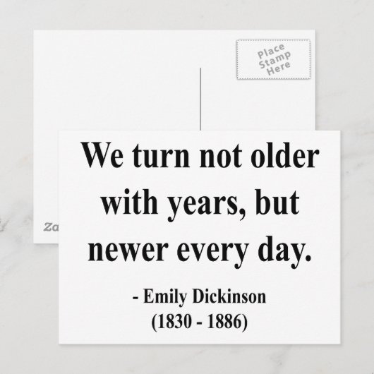 Emily Dickinson Quote 4a Briefkaart (Voorkant / Achterkant)