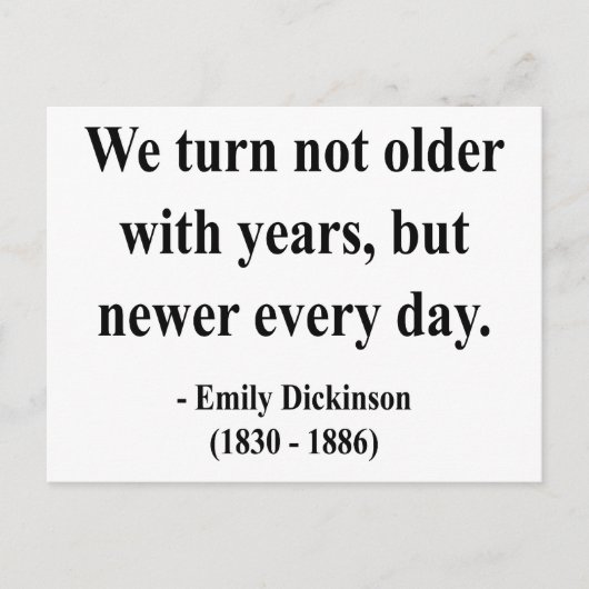Emily Dickinson Quote 4a Briefkaart (Voorkant)