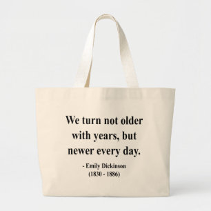 Emily Dickinson Quote 4a Grote Tote Bag