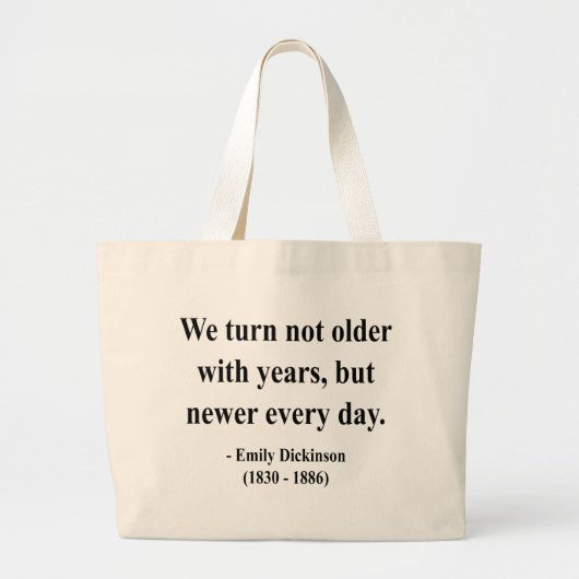 Emily Dickinson Quote 4a Grote Tote Bag (Voorkant)