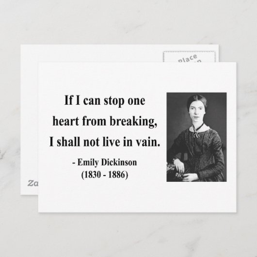 Emily Dickinson Quote 6b Briefkaart (Voorkant / Achterkant)