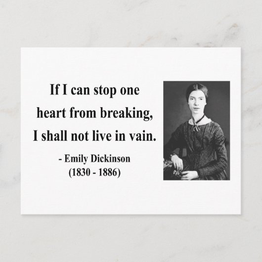 Emily Dickinson Quote 6b Briefkaart (Voorkant)