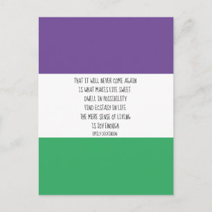 Emily Dickinson Quote Briefkaart